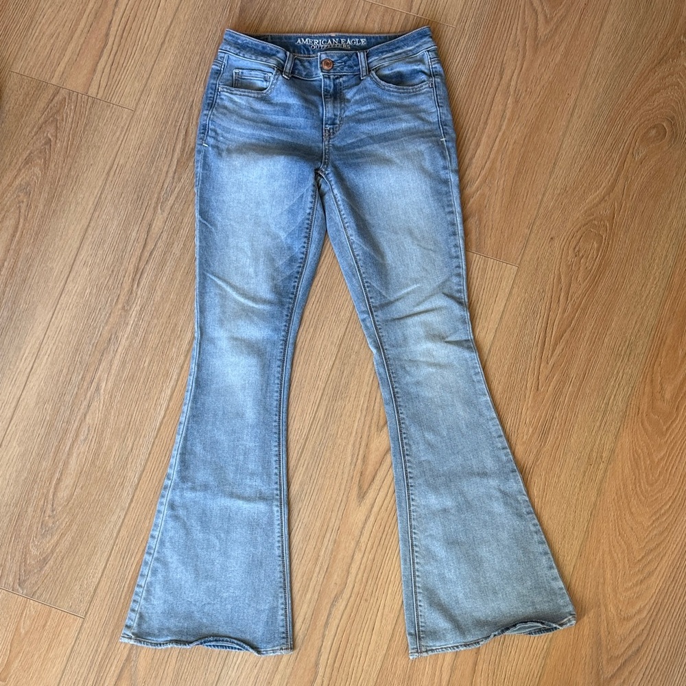 American Eagle Outfitters Light Blue Flare Jeans